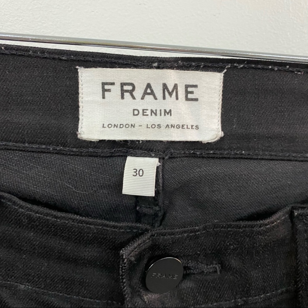 Frame Denim Black Skinny Jeans - Picture 7 of 13